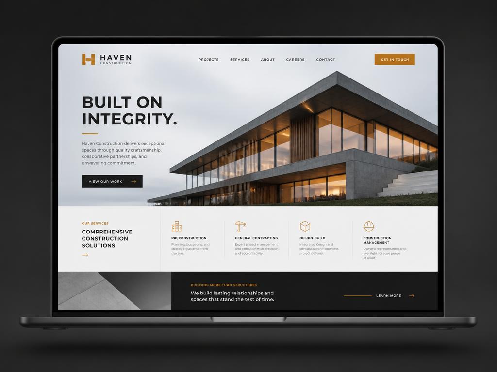 Website-Projekt für Hoffmann Building Vision